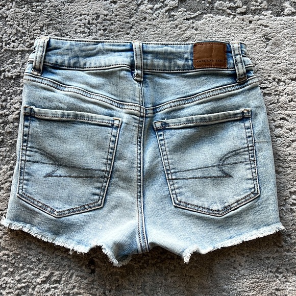 Light blue stretchy denim shorts by American Eagle - Picture 2 of 4